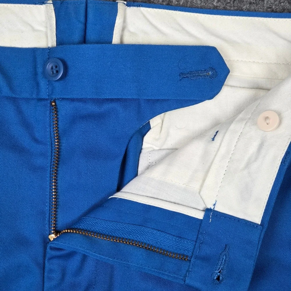 Levi Strauss & Co Mens Chino Pants Cobalt Blue Twill W34 L32 Straight Leg
